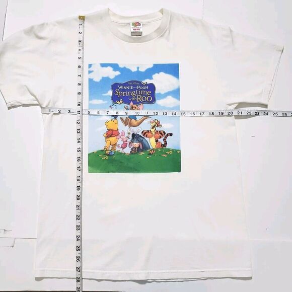 VTG 90s Winnie The Pooh Springtime With Roo T Shirt Size L Graphic Print - Picture 7 of 10